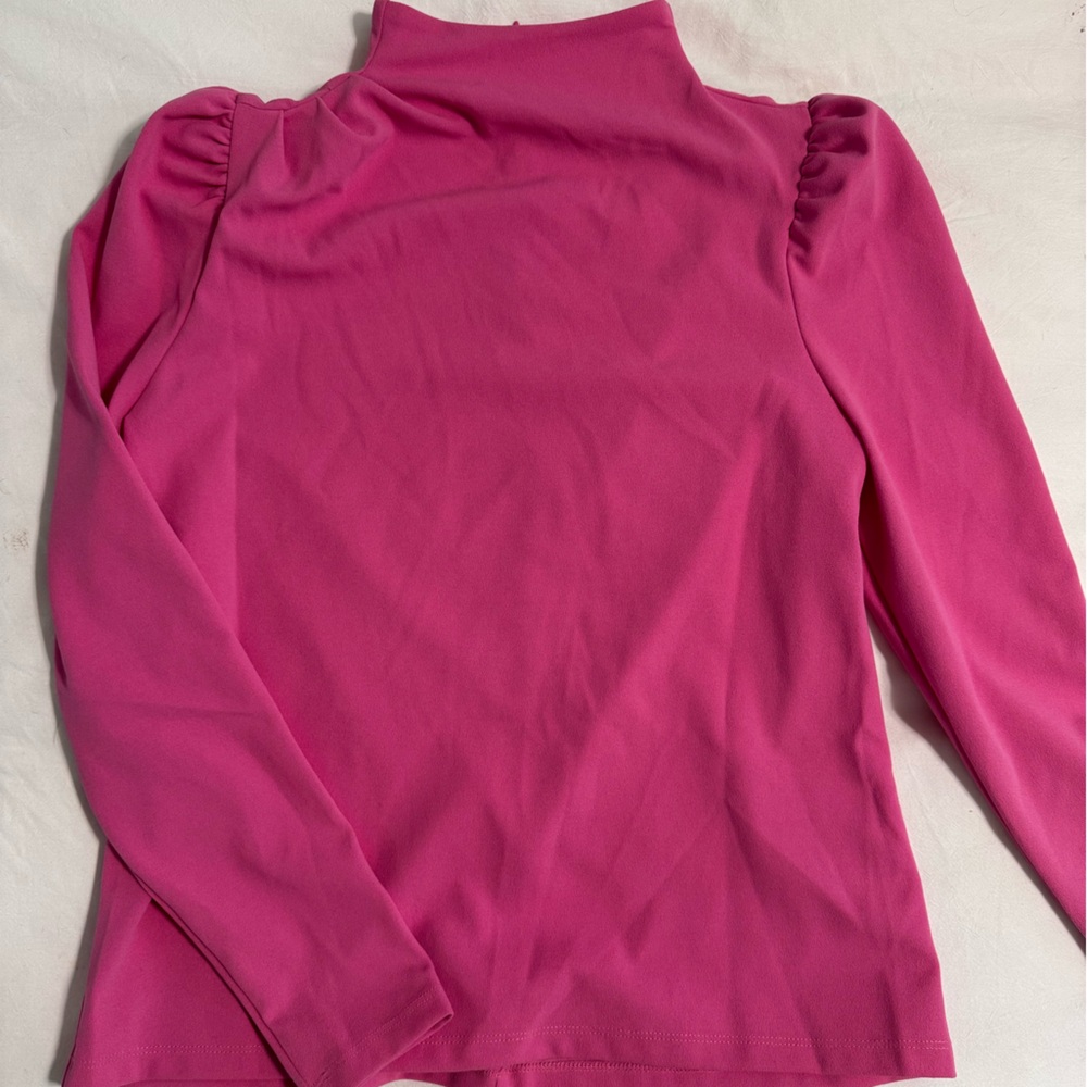 Ann Taylor mock neck Pink Top